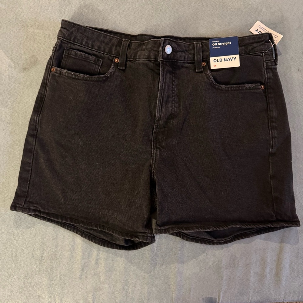 Old Navy Black Denim Shorts